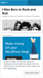 Mobile Screenshot of iwasborntorockandroll.wordpress.com