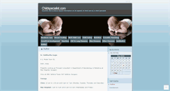 Desktop Screenshot of childspecialist.wordpress.com