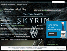 Tablet Screenshot of gamecontrollerz.wordpress.com