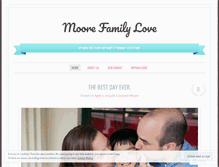 Tablet Screenshot of moorefamilylove.wordpress.com