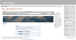 Desktop Screenshot of grailsrecipes.wordpress.com