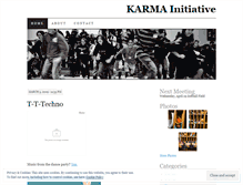 Tablet Screenshot of karmainitiative.wordpress.com