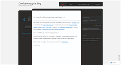 Desktop Screenshot of confluenceyoga.wordpress.com