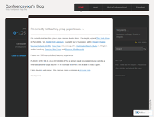 Tablet Screenshot of confluenceyoga.wordpress.com