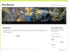 Tablet Screenshot of paulbazinet.wordpress.com