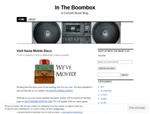 Tablet Screenshot of intheboombox.wordpress.com