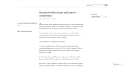 Desktop Screenshot of cancerepigenetics.wordpress.com