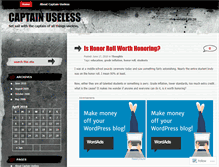 Tablet Screenshot of captainuseless.wordpress.com