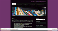 Desktop Screenshot of missburkerocks.wordpress.com