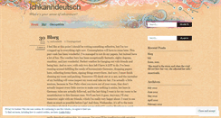 Desktop Screenshot of ichkanndeutsch.wordpress.com