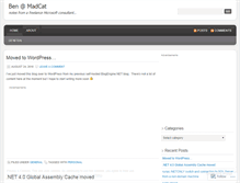 Tablet Screenshot of madcatconsulting.wordpress.com