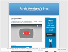 Tablet Screenshot of paraicmorrissey.wordpress.com