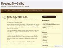 Tablet Screenshot of keepingmygallby.wordpress.com