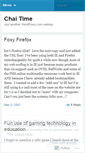 Mobile Screenshot of chaitime.wordpress.com
