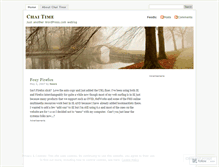 Tablet Screenshot of chaitime.wordpress.com