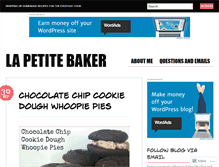 Tablet Screenshot of lapetitebaker.wordpress.com