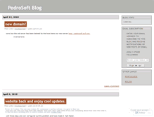 Tablet Screenshot of pedrosoft.wordpress.com