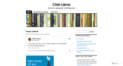 Desktop Screenshot of chilelibros.wordpress.com