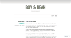 Desktop Screenshot of boyandbean.wordpress.com