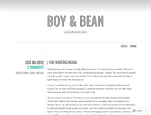 Tablet Screenshot of boyandbean.wordpress.com