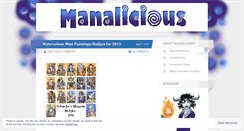 Desktop Screenshot of manalicious.wordpress.com