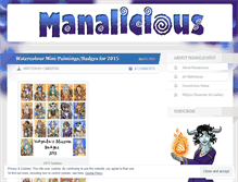 Tablet Screenshot of manalicious.wordpress.com
