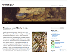 Tablet Screenshot of hautingart.wordpress.com