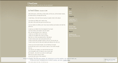 Desktop Screenshot of ineedjesus.wordpress.com
