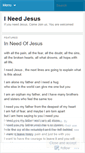 Mobile Screenshot of ineedjesus.wordpress.com