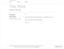 Tablet Screenshot of hearditonthevine.wordpress.com