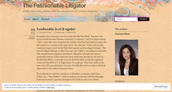 Desktop Screenshot of fashionablelitigator.wordpress.com