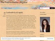 Tablet Screenshot of fashionablelitigator.wordpress.com