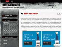 Tablet Screenshot of bingsantiago.wordpress.com