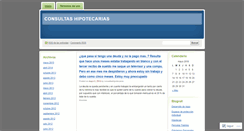 Desktop Screenshot of consultashipotecarias.wordpress.com