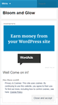 Mobile Screenshot of bloomandglow.wordpress.com