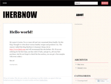 Tablet Screenshot of iherbnow.wordpress.com