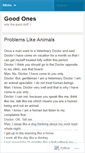 Mobile Screenshot of goodones.wordpress.com