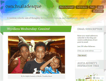 Tablet Screenshot of conchsaladesque.wordpress.com