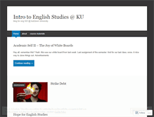 Tablet Screenshot of englishstudies.wordpress.com