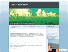 Tablet Screenshot of dansunusualadventure.wordpress.com