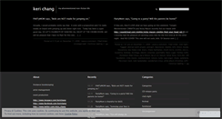 Desktop Screenshot of kerichang.wordpress.com