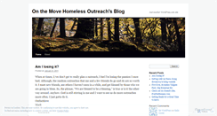 Desktop Screenshot of onthemovehomelessoutreach.wordpress.com