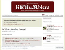 Tablet Screenshot of grrumblers.wordpress.com