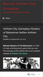 Mobile Screenshot of batmanarkhamcitygameplay.wordpress.com