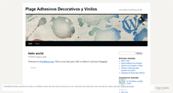 Desktop Screenshot of plageadhesivosdecorativosyvinilos.wordpress.com