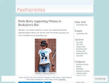 Tablet Screenshot of fashionbliss.wordpress.com