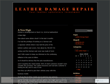 Tablet Screenshot of fixmyleather.wordpress.com