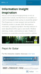 Mobile Screenshot of informationinsightinspiration.wordpress.com