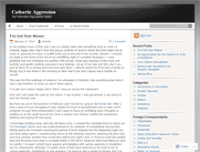 Tablet Screenshot of catharticaggression.wordpress.com