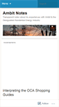 Mobile Screenshot of ambitnotes.wordpress.com